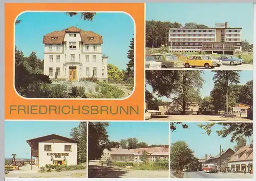 (102335) AK Friedrichsbrunn, Mehrbildkarte 1982