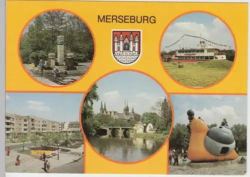 (102061) AK Merseburg, Mehrbildkarte 1986