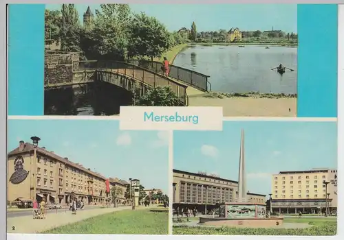 (102060) AK Merseburg, Mehrbildkarte 1968