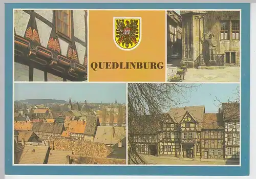 (101930) AK Quedlinburg, Mehrbildkarte 1987