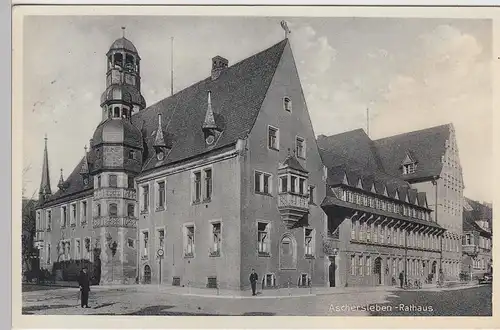 (101697) AK Aschersleben, Rathaus, 1939