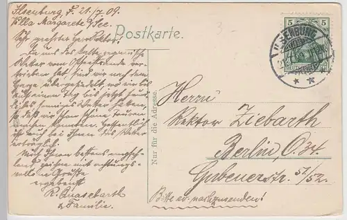 (101226) AK Ilsenburg, Harz, Partie am Teich 1909