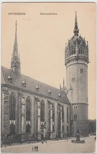 (100633) AK Wittenberg, Schlosskirche, 1910