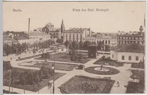 (15963) AK Braila, Platz des Heiligen Erzengel 1917