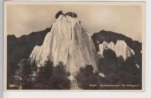 (99902) Foto AK Rügen, Stubbenkammer, Königsstuhl 1933