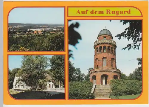 (99616) AK Bergen auf Rügen, Mehrbildkarte Rugard, 1990