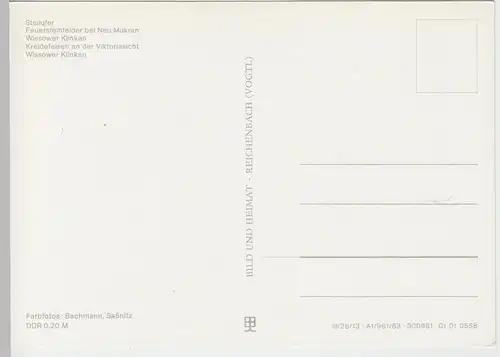 (99612) AK Insel Rügen, Mehrbildkarte, 1983