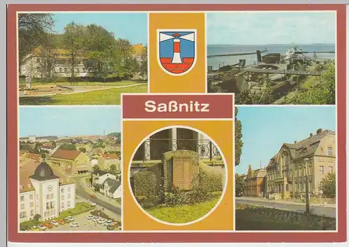 (99583) AK Sassnitz, Mehrbildkarte, 1987
