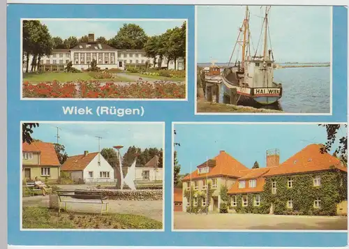 (99510) AK Wiek auf Rügen, Mehrbildkarte, 1983