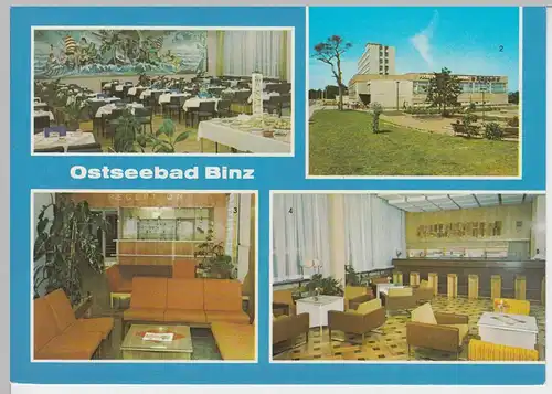 (99401) AK Ostseebad Binz, Mehrbildkarte, 1983