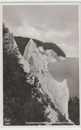 (83882) Foto AK Rügen, Stubbenkammer, Wissower Klinken 1940