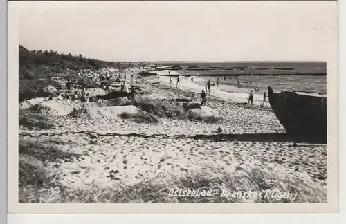 (81647) Foto AK Ostseebad Dranske auf Rügen, Strand