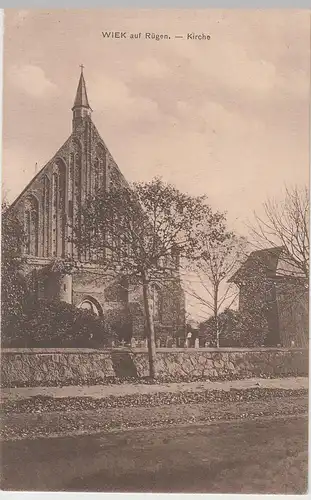 (76924) AK Wiek auf Rügen, Kirche, vor 1920