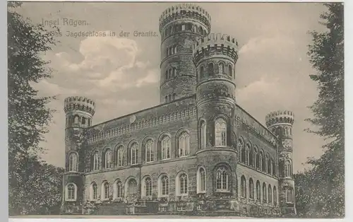 (75985) AK Binz, Rügen, Jagdschloss Granitz 1909