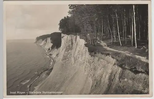 (70671) Foto AK Stubbenkammer auf Rügen, Steilküste, SSt 1937