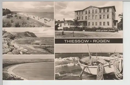 (67309) Foto AK Ostseebad Thiessow, Rügen, Mehrbild, Kurhaus 1969