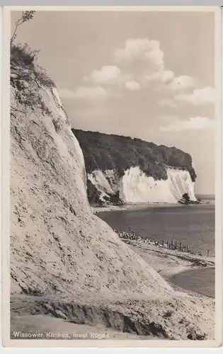 (52553) Foto AK Rügen, Wissower Klinken 1936