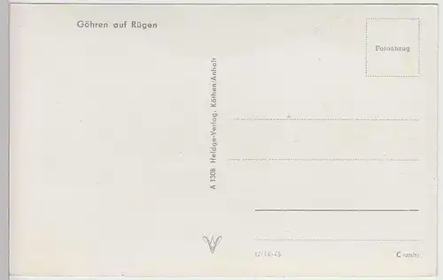 (33651) Foto AK Göhren a. Rügen, Weg zum Strand, nach 1945