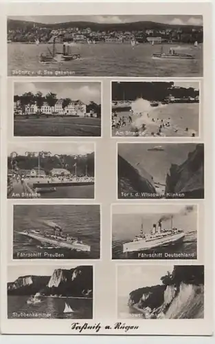 (30231) Foto AK Sassnitz, Rügen, Mehrbildkarte, 1942
