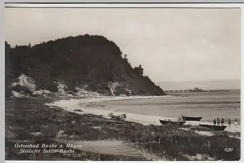 (29415) Foto AK Ostseebad Baabe, Steilufer Sellin-Baabe 1931
