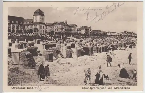 (12273) AK Binz, Rügen, Strand 1925