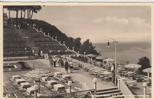 (107877) Foto AK Ostseebad Sellin, Rügen, Kurkonzertplatz, vor 1945