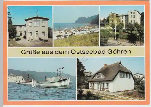 (102554) AK Ostseebad Göhren, Mehrbildkarte 1990