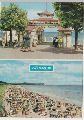 (102550) AK Ostseebad Göhren, Mehrbildkarte 1966