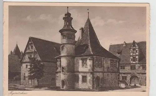 (97644) AK Rothenburg ob der Tauber, Hegereiterhaus, vor 1945