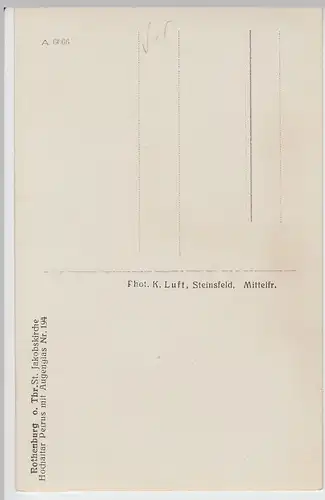 (96081) AK Rothenburg, Tauber, St. Jakob, Petrus mit Augenglas, vor 1945