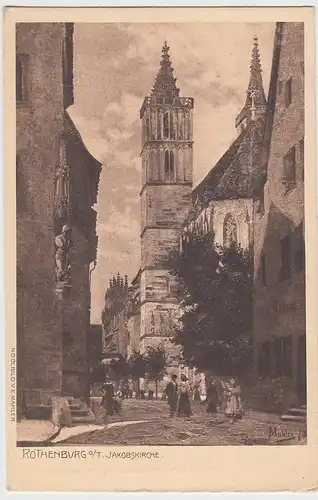 (95975) AK Rothenburg o.d. T., Jakobskirche, vor 1945