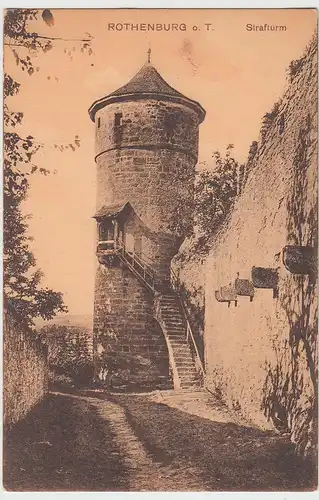 (95974) AK Rothenburg o.d. T., Strafturm, vor 1945