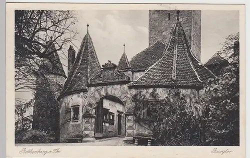 (92547) AK Rothenburg o.d.T., Burgtor, 1930/40er