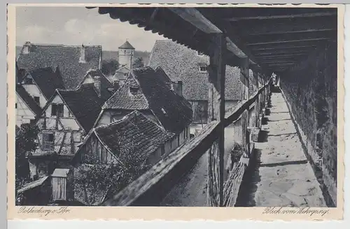 (84970) AK Rothenburg o.d.T., Blick vom Wehrgang vor 1945