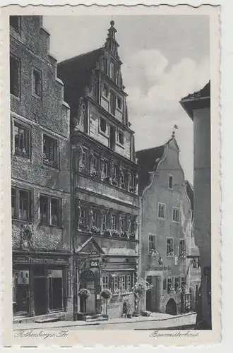 (83893) AK Rothenburg ob der Tauber, Baumeisterhaus, vor 1945