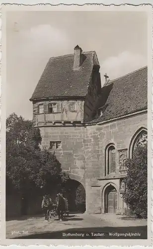 (83892) Foto AK Rothenburg ob der Tauber, Wolfgangskirche