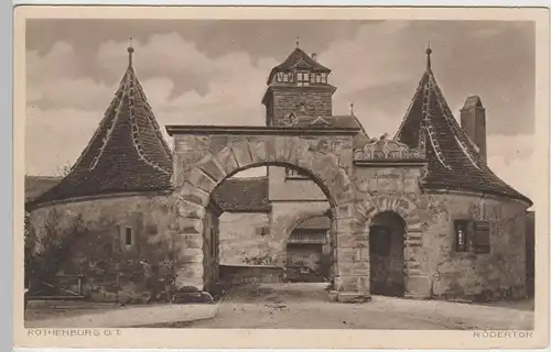 (81863) AK Rothenburg o.T., Rödertor, vor 1945