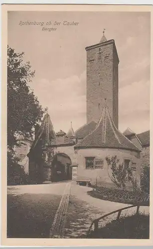 (79486) AK Rothenburg o.d.T., Burgtor, vor 1945
