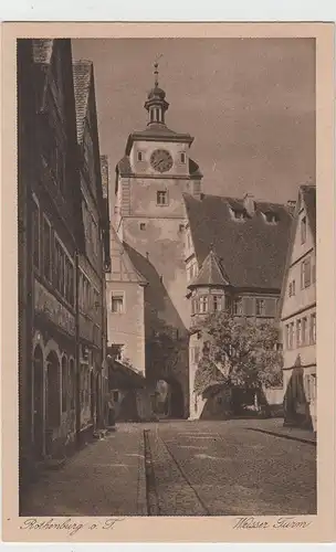 (77247) AK Rothenburg ob der Tauber, Weißer Turm, vor 1945