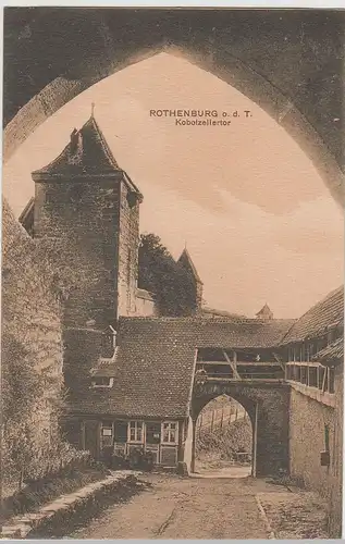 (72904) AK Rothenburg ob der Tauber, Kobolzellertor, um 1906