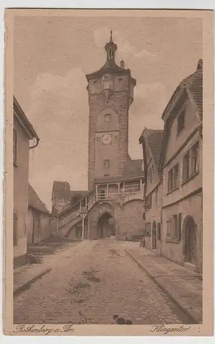 (69778) AK Rothenburg ob der Tauber, Klingentor, vor 1945
