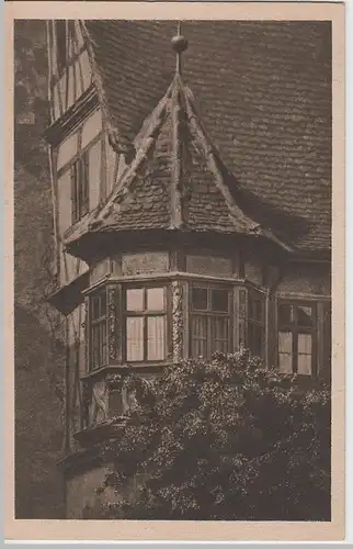 (69776) AK Rothenburg ob der Tauber, Erker beim Weißen Turm, vor 1945