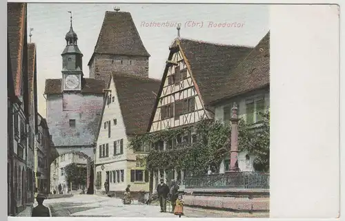 (68413) AK Rothenburg o. Tauber, Rödertor, vor 1920
