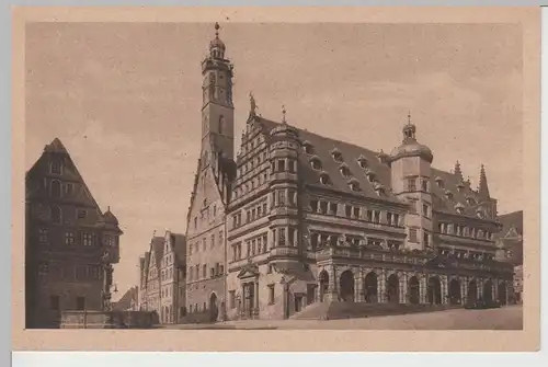 (68411) AK Rothenburg o. Tauber, Rathaus vor 1945