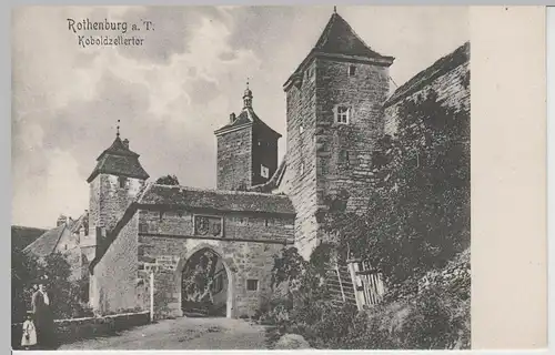 (68408) AK Rothenburg o. Tauber, Kobolzellertor, vor 1920