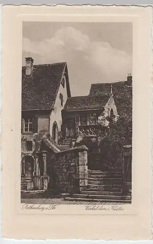 (54013) AK Rothenburg o.d. T., Winkel beim Küster, auf Büttenkarton, vor 1945