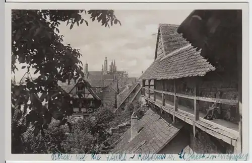 (4994) Foto AK Rothenburg ob der Tauber, Wehrgang, St. Jakob