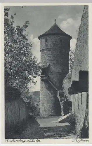 (5004) AK Rothenburg ob der Tauber, Strafturm, vor 1945