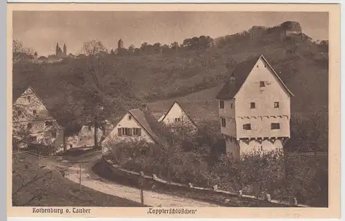 (49838) AK Rothenburg o.d.T., Topplerschlösschen, vor 1945