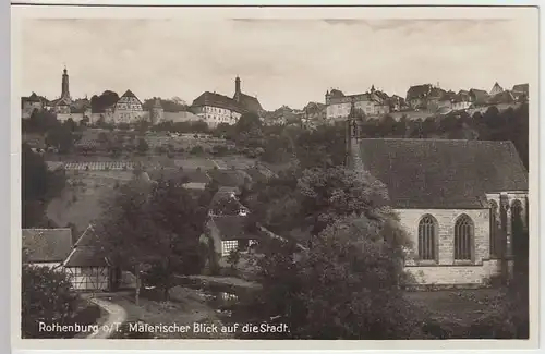 (33445) Foto AK Rothenburg o.d.Tauber, Blick auf die Stadt, vor 1945